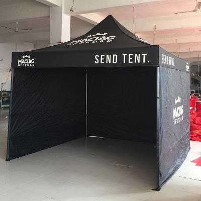 China Lutong Aluminum 10x10 Pop Up Waterproof UV Resistant Custom Portable Trade Show Canopy Tent for sale