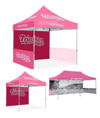 China 100% LUTONG Waterproof Promotion Canopy Outdoor Trade Show Advertising Folding Tent Customer Design Tent for sale