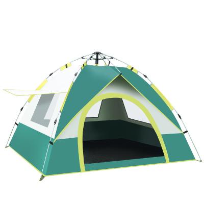 China Extended Type Customized Automatic Camping Tent UV Resistant Easy Build Large Double Space for sale