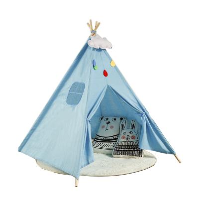 China Wood& Hottest Selling Interesting Looking Baby Kids Room Portable Indoor Multi Color Indian Cotton Canvas Tent for sale