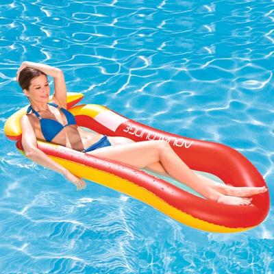 China ECO PVC Summer Pool Water Hammock Lounge Bed Chair Inflatable Float Summer Pool Float Float Bed for sale