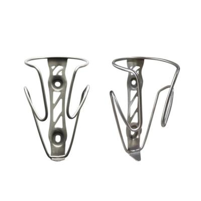 China Newest ALLOY Road Bicycle Matt Coating Titanium Alloy Drinking Water Bottle Cages Bike Bottle Holders Cage for sale