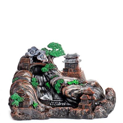 China Chinese Handwork Incense Holder Resin Backflow Censer Waterfall Backflow Censer Middle East Cone Censer for sale