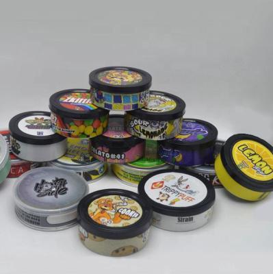 China tin cans 35g pull ring self seal and plastic lid hemp pressitin tuna edible cali 100ml 3.5g John tin cans with skittles tin labels for sale