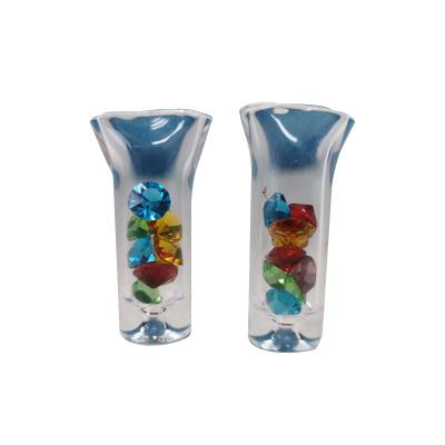 China UKETA Modern Cheap Diamond Borosilicate Glass Cigarette Holder Blunt Filter for sale