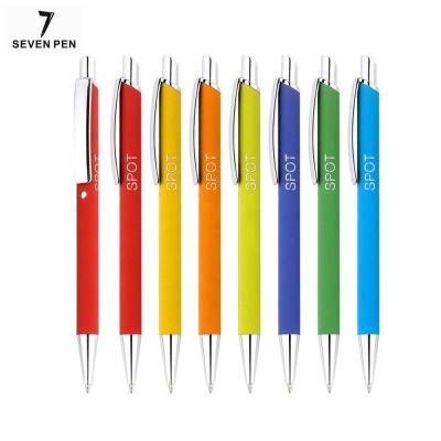 China Promotional Pen Metal Nice Promotional Ballpoint Pen Rubberized Soft for sale