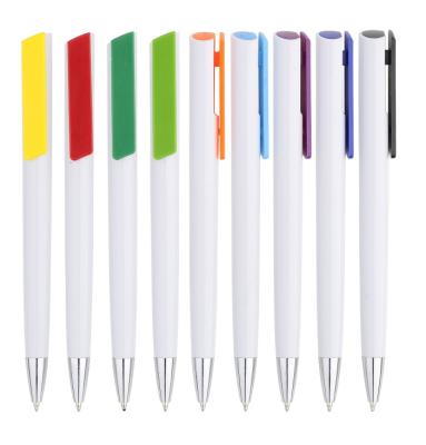 China Promotional Pen White Barrel Logo Promotional Pen for sale