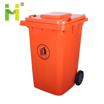 China Wheelie 240 Liter Outdoor Waste Bin In Sustainable Promotional Plastic for sale