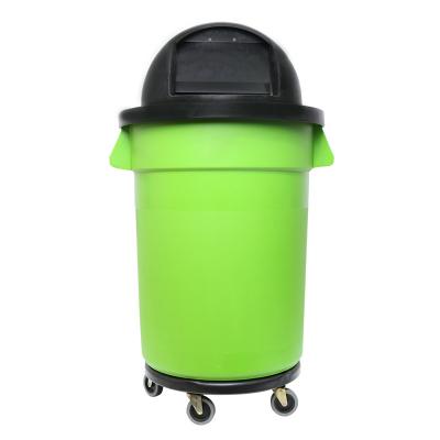 China 120L America Style Sustainable Plastic Mobile Waste Bin for sale