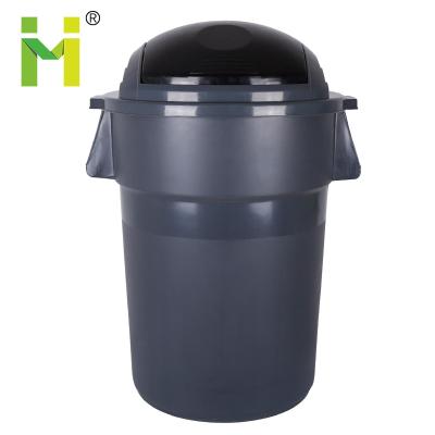 China 170L Outerdoor Sustainable Plastic Waste Bin With Lid And Wheels For Sale for sale