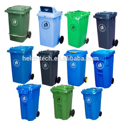 China Viable hot sale! 240L colored outdoor plastic trash can for sale