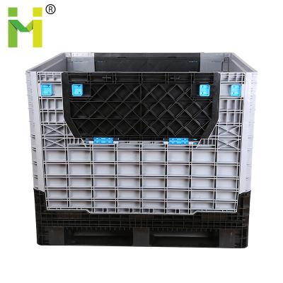 China 700L 860L Collapsible Heavy Duty Folding Container Plastic Crate Collapsible Circulation Box Crate for sale