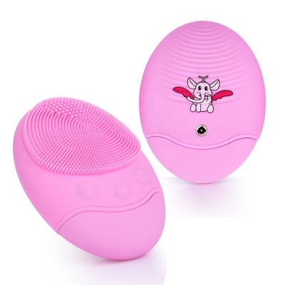 China Wholesale DEEP CLEANSING Mini Electric Private Label Waterproof Sonic Silicone Facial Cleansing Brush from Hailicare for sale