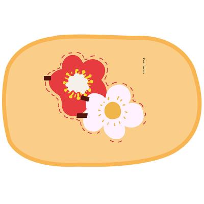 China Washable Custom Non Slip Water Absorbent Rugs Rubber Door Mats Diatom Mud Bathroom Floor Mat Set Anti Slip Diatomite Bath Mat for sale