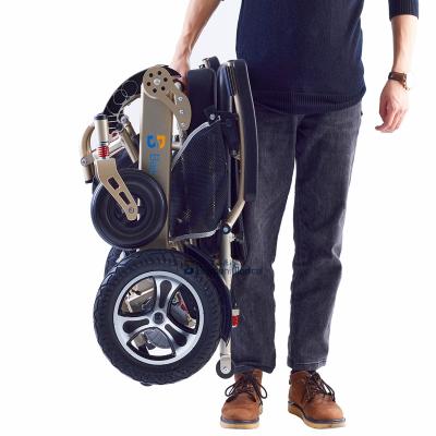 China Easy Operation Competitive Price Power Parts Electric Wheelchair Lightweight Portable Scooter For Disabled People for sale