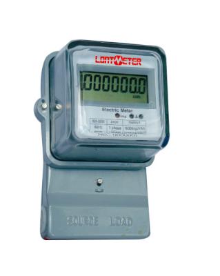 China Glasdeckel-einphasig-intelligente Meter-/einphasig-KWH-Meter-Aluminium-Basis zu verkaufen