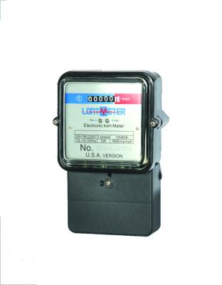 China Phenolic Base Digital Electric Meter With Glass Cover 4+1 Cyclometer Register for sale