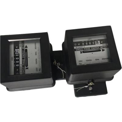 China Black Plastic Electromechanical Induction Meter / Aliuminum Mechanical KWH Meter for sale