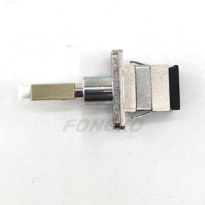 China Multimode 50/125 Fiber Optic Adapter SC Metal Female LC ABS Male Transform Te koop