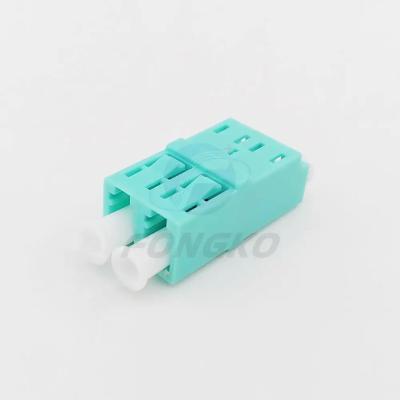 China OM3 Coupler Plastic LC To LC Duplex Adapters Optical Fiber Connector Adapter for sale