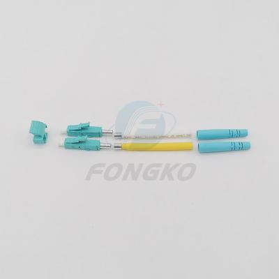 China No conector ótico de UPCFiber do PC conservado em estoque do duplex 2.0mm Lc do jogo OM3 do conector da fibra ótica do OEM à venda