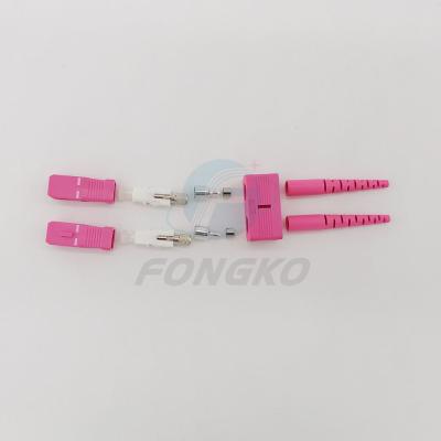 China Sc OM4 Apc multimodo frente e verso do rosa 2.0mm ao adaptador do Sc Upc à venda