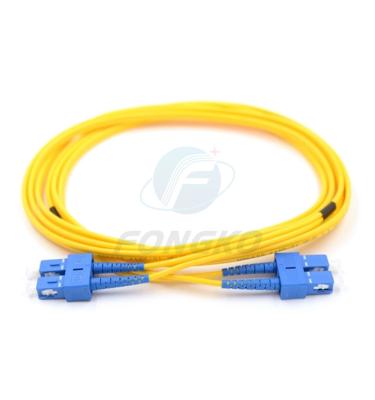 China PVC 3 materielle beste Qualitäts-der Innen- Sc-Duplex-Meter Faser Optik-Patchcord zu verkaufen