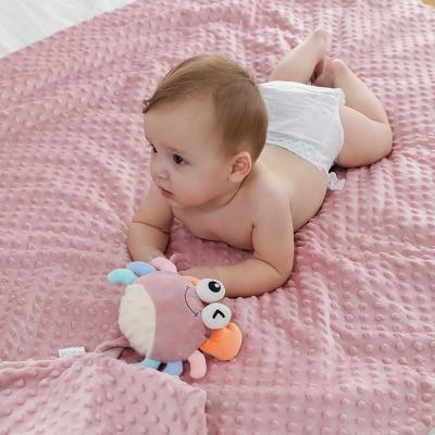 China Anti-Static Baby Blanket Plush Toy with Minky Blanket for Baby and Babies Queen Size Age Grade Blanket for sale