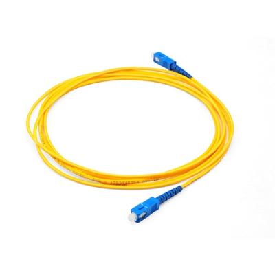 China Single Mode Simplex SC UPC to SC UPC Fiber Optic Patch Cord for sale