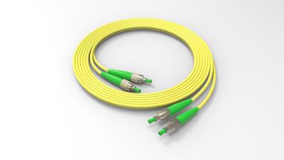 China Cable de parche de fibra óptica de modo único Duplex OS2 FC APC a el cable de parche de FC APC en venta