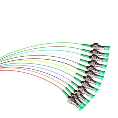 중국 12 코어 광섬유 피그테일 Sc LC Sm APC Om3 Om4 컬러 코딩 멀티모드 피그테일 판매용