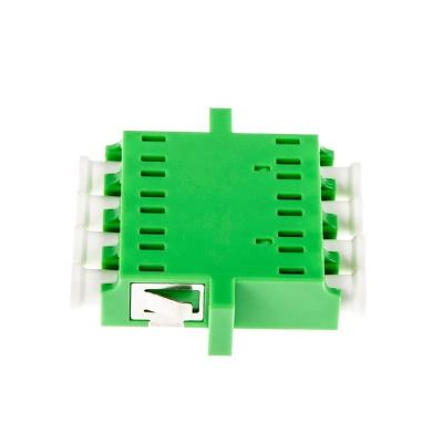 China Quad Single Mode Fiber Optic Adapter LC APC To LC APC Fiber Flange Sc Connector for sale