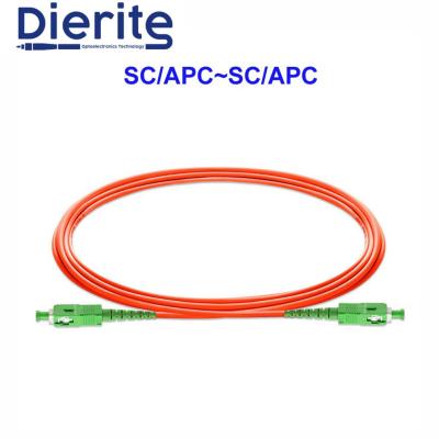 China ODM SC Fiber Optic Patch Cord with APC Connector for Single Mode G657A1 9/125 Single Fiber Cores for sale