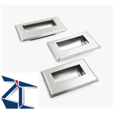 China Modern UWUAN94/109.5/138-N/W 304 Stainless Steel Concealed Handle Recessed Offset Embedded Handles for sale