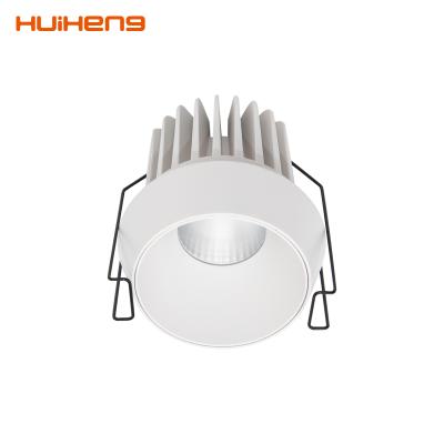 China 2021 High Quality Modern Spot Light Factory Aluminum For Hotel Indoor White Anti-glare 9w 15w COB Recessed Led Ceiling Spotlight for sale