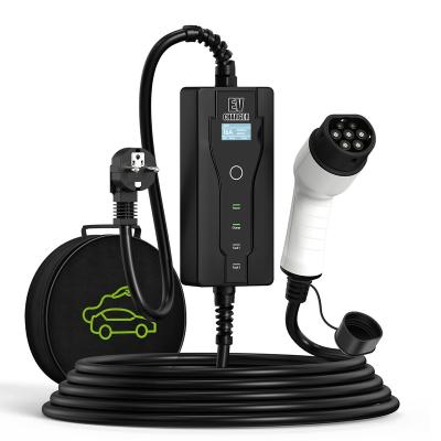 China Ev Charger Wall Type - 2 Current EVSE IEC 62196 Electric Car Charger AFB2-16A-10 Charger 10-32A Home 7.4Kw Portable Charger for sale