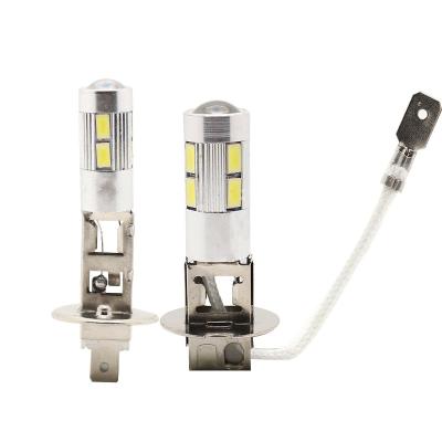 China Automobile Fog Lights H1 5630 10SMD Smd Fog Driving H3 Led Fog Light Bulb 12V for sale