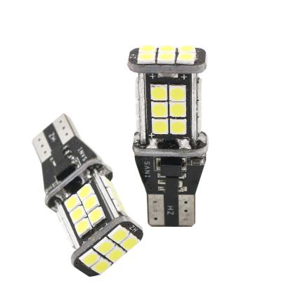 China La linterna 12V de T15 3030 24SMD Canbus LED destaca la inversión de la luz de la esquina del coche en venta