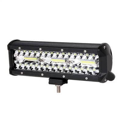 China 9 Inch 180W Dual Row LED Light Bar White / Amber For Offroad Cars Te koop