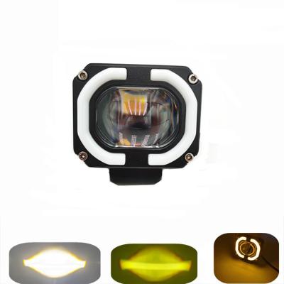 China 4x4 Offroad lámpara de trabajo LED faros de niebla luz de conducción 12-80V 4 pulgadas 30W doble color en venta