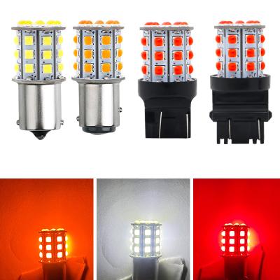 China Luzes de volta LED brancas de longa duração para carros 12V Corpo de liga de alumínio Branco Amarelo Vermelho 3030 33SMD à venda