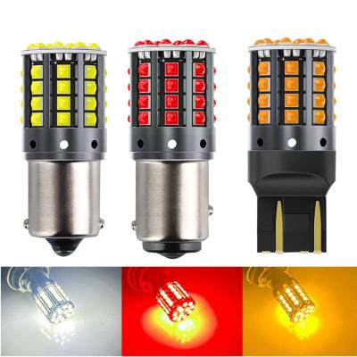 China Lâmpadas LED de liga de alumínio branco 1156 1157 T20 3030 44SMD Luz de reversão 12V 24V à venda