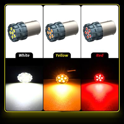 China 100% Canbus Bau15S Ba15S T25 1156 bombilla LED 900Lm 3030 chips 6LED 12V luces de señal de giro del freno 6W en venta