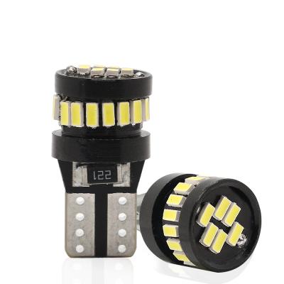 中国 3014 LEDチップ 自動車用電球 白光 360度ビームアングル T10 3014 24smd 常流 明るいLED電球 販売のため