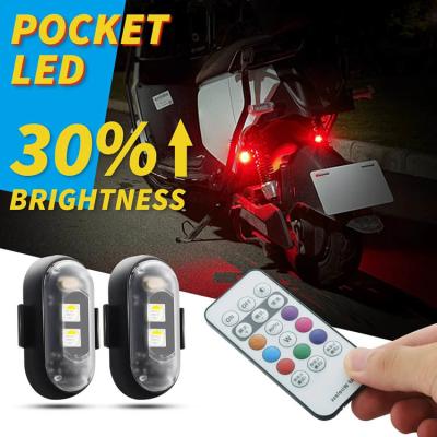 Cina RGB Color LED Car Interior Atmosphere LightsMicro USB IP67 telecomando wireless luci aerei luci posteriori moto in vendita