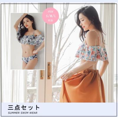 China Breathable Best Price Women 3 Pieces Set Wear Japan Swimwear Girl Beach Swimming Swimsuit for sale