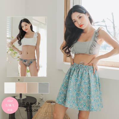 China New Design Breathable Women 3 Pieces Set Hot Summer Beach Wear Swimming Wear Factory Directly To Sell Bikini for sale