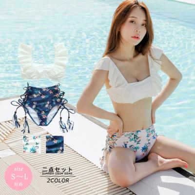 China New Style Breathable High Waist Bikini With Tassel Summer Vacation Girl Ruffle Swimsuit Swimsuit for sale