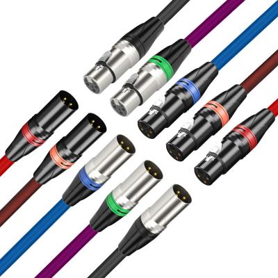 China DVD player xlr cable 3pin XLR cable professional custom audio Mic Instrument Guitar 3pin male to XLR cable female plug for sale