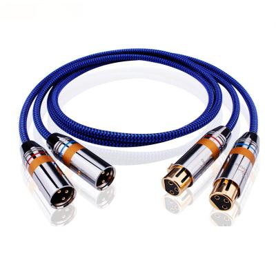 China DVD Player YYTCG G2 XLR Cable High Performance Hi-Fi OCC 2XLR Male to Female Cable with XLR Plug for sale